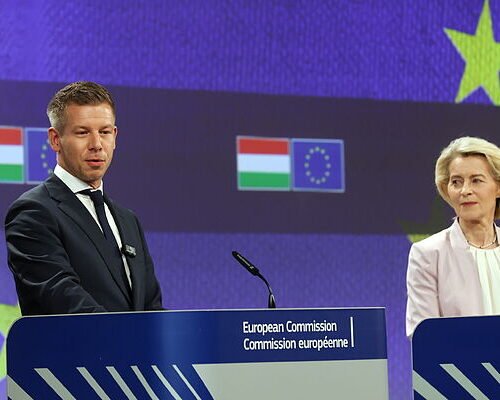 Von der Leyen y Magyar ponen fin a la era Orban con el desbloqueo de más de 16.000 millones en fondos europeos: «Si cada vez que vengo me llevo tanto dinero, vendré más»