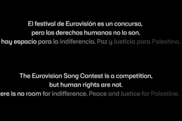 RTVE emite un rótulo por Palestina a la hora en la que debía comenzar Eurovisión 2026