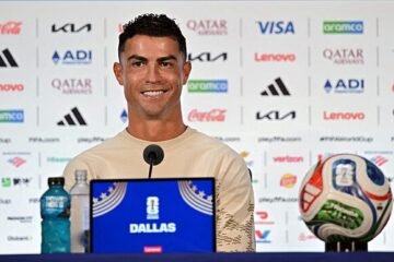 El ‘show’ de Cristiano en Dallas: «Creo que no lo estoy haciendo tan mal, hice tres goles. Ojalá no sea el último partido, así me podéis matar un poco más»