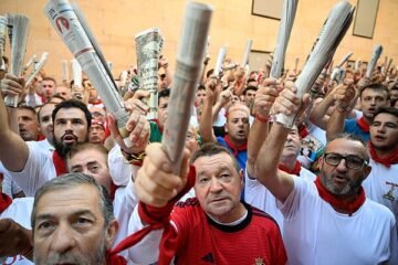 Las mejores imágenes del segundo encierro de San Fermín 2026