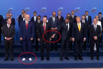 Rutte se mofa de las zapatillas blancas del primer ministro de Albania en la cumbre de la OTAN