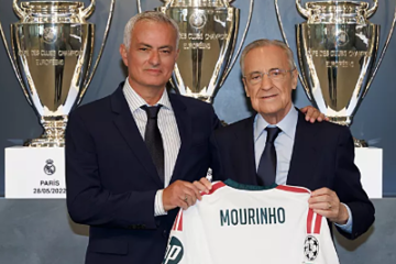 El Madrid presenta a Mourinho en un acto privado con Florentino y sin prensa: «Esto es más bonito que la primera vez»
